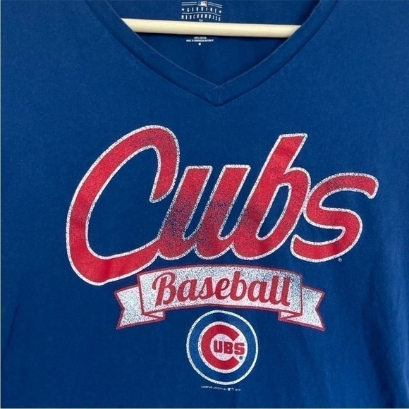 Cubs V neck short sleeve t-shirt - Picture 2 of 4